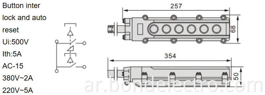 Cob63 Rainproof Pushbutton Switch